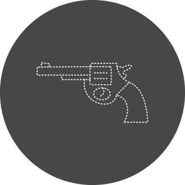 Bir silah simgesinin vektör illüstrasyonu