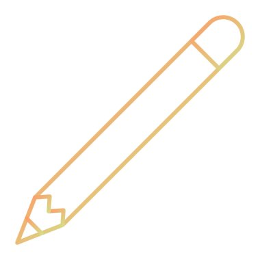 Kalem. Web simgesi basit illüstrasyon