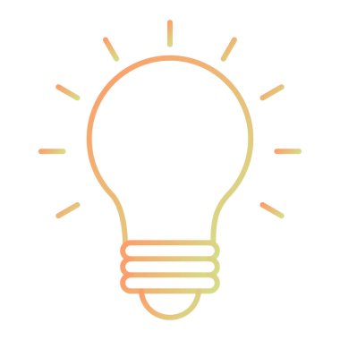 ampul simgesi vektör illüstrasyonu