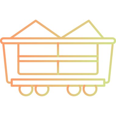 cart vector icon modern simple illustration