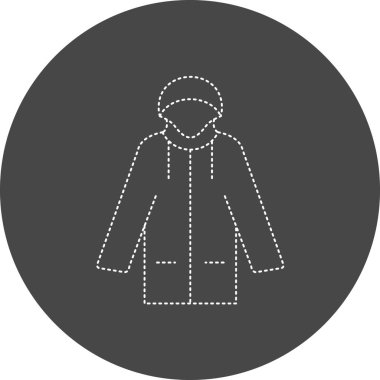 Coat web icon vector illustration