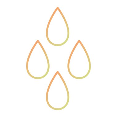 Bir damla su damlasının vektör çizimi