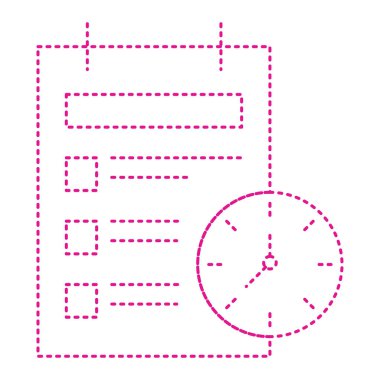 schedule vector icon modern simple illustration
