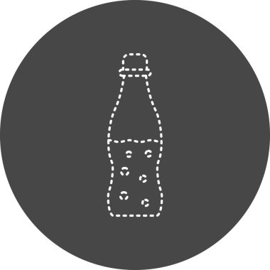 bottle. web color icon simple illustration