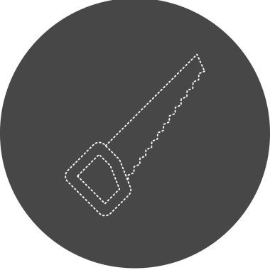 Testere modern simgesinin vektör illüstrasyonu