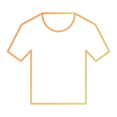 Tişört ikonu. vektör illüstrasyonu
