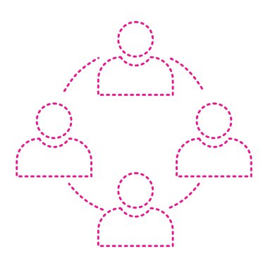 insanlar simge tasarımı, vektör illüstrasyon eps10 grafiği