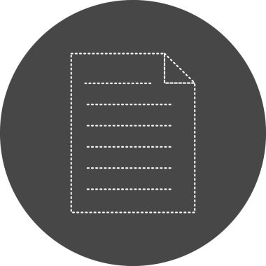 Dosya simgesinin vektör illüstrasyonu