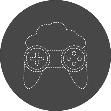 vector illustration of Gaming Cloud icon 