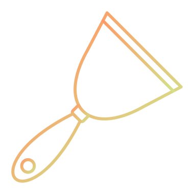 Modern fırça simgesinin vektör illüstrasyonu