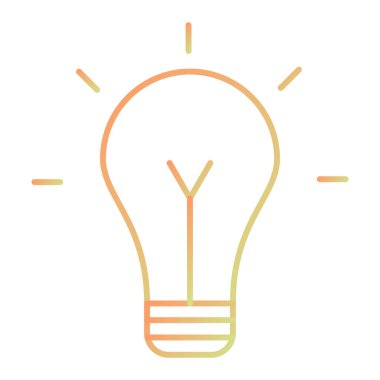 Bir fikrim var. Web simgesi basit illüstrasyon