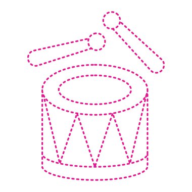 drum, musical instrument, vector illustration