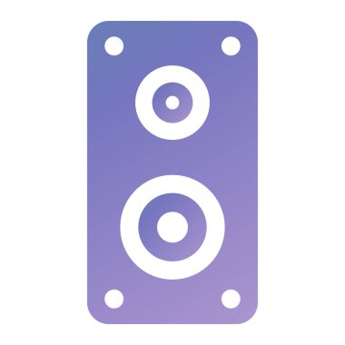 music speaker icon. simple illustration  