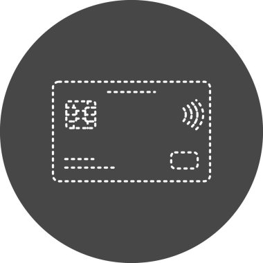 Kredi kartının vektör çizimi