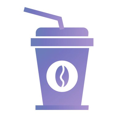 coffee cup icon. isometric of drink soda vector icons for web design isolated on white background