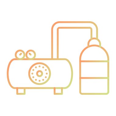 vector illustration of modern b lack icon line. fit for cleaning, housework, housekeeping, etc.