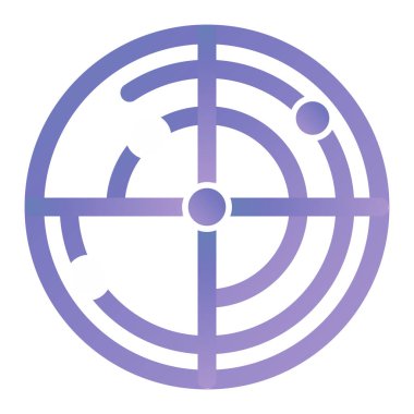 Hedef. Web simgesi basit illüstrasyon