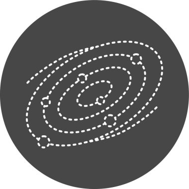 vector illustration of modern Galaxy  icon