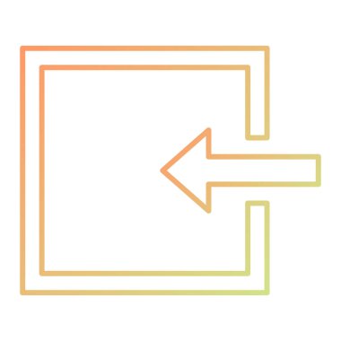 line arrow icon on white background. vector illustration