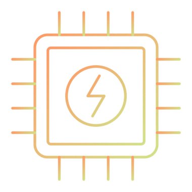 vector illustration of electric power line icon
