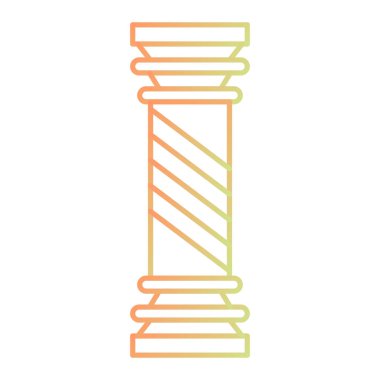 vector illustration of old wooden spool icon