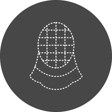 vector illustration of Fencing Mask