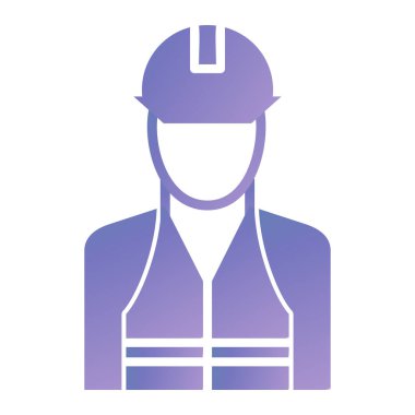 worker icon. outline builder vector illustration symbol and web design