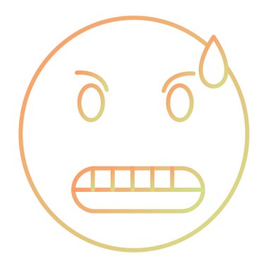 vector illustration of face emoticon icon