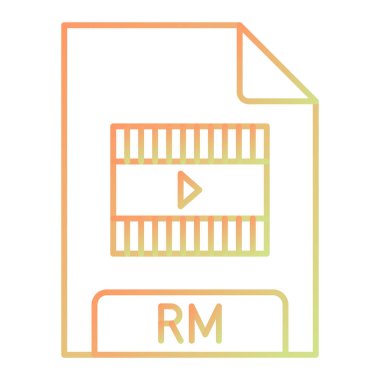dosya biçimi simgesi, vektör illüstrasyonu