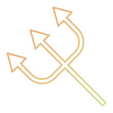 simple web interface illustration of arrow 