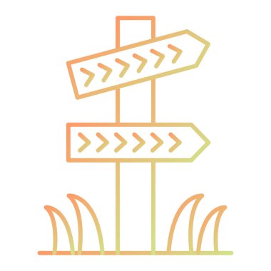 Bir işaret levhasının vektör illüstrasyonu