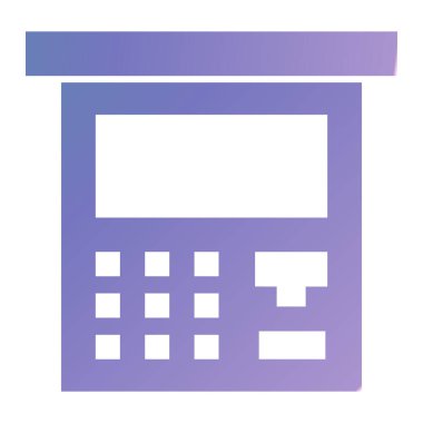 Hesap makinesi. Web simgesi basit illüstrasyon