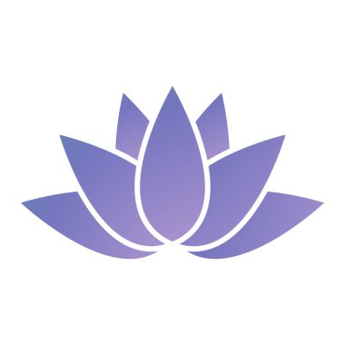 Lotus çiçeği logo tasarlamak vektör