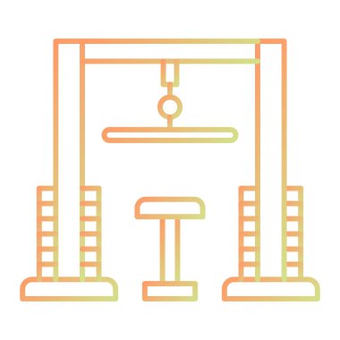Jimnastik sopası. Web simgesi basit illüstrasyon