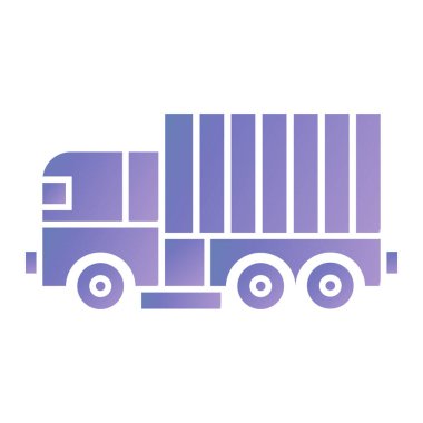 Kamyon. Web simgesi basit illüstrasyon