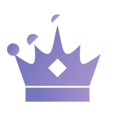 taç simgesi vektör illüstrasyonu