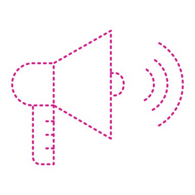 megaphone icon. simple illustration of sound speaker vector icons for web