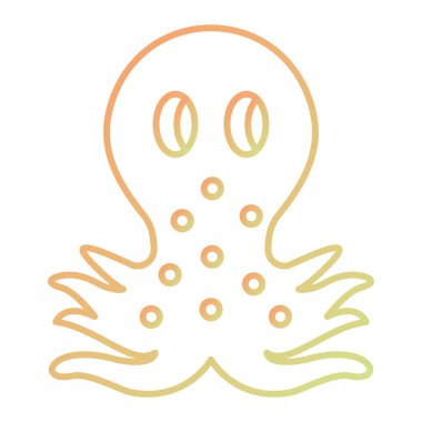 line drawing of octopus