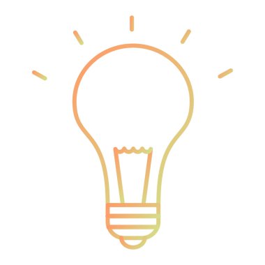 ampul simgesi vektör illüstrasyonu