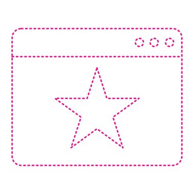 star icon. simple illustration of browser  