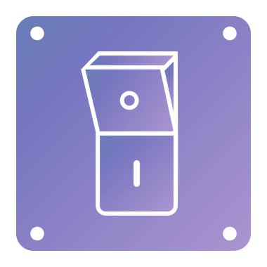 white line wooden button icon isolated on blue background. vector illustration