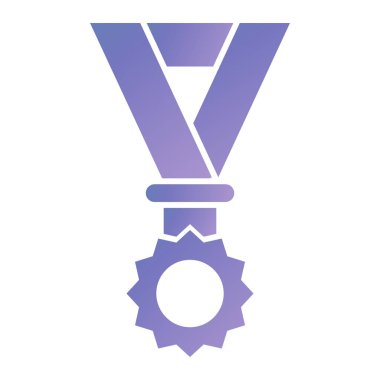 Madalya ikon vektör illüstrasyonu