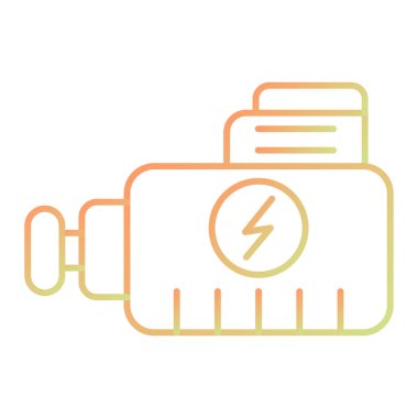 electric power supply icon. outline illustration of electrical plug vector icons for web