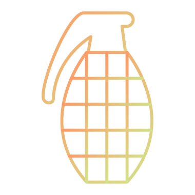 Modern b 'nin vektör illüstrasyonu bomba ikonundan yoksun