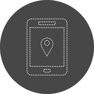 location pin map icon vector isolated illustration