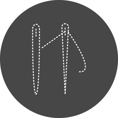 İğneler. Web simgesi basit tasarım