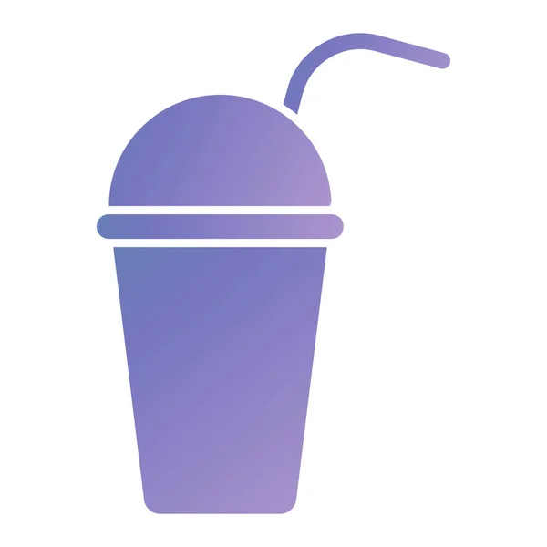 Ice Cream Icon Simple Illustration Cocktail Drink Vector Icons Web — Vetor de Stock