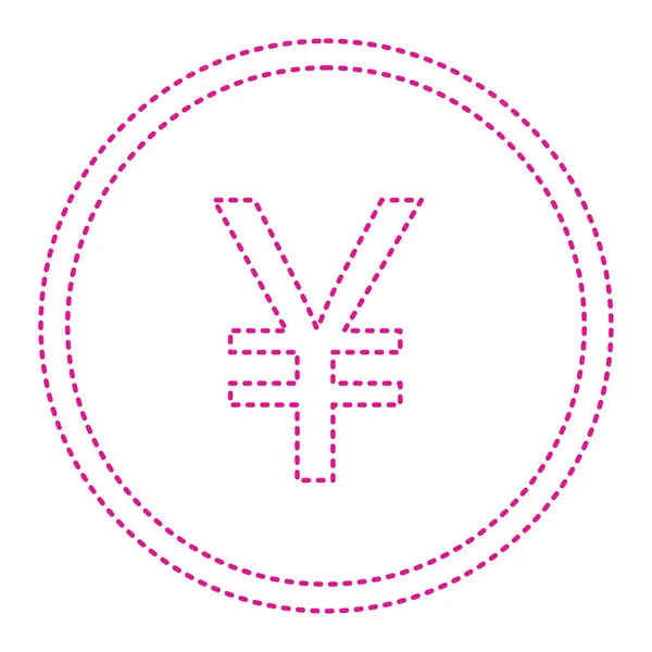 Yen Symbol Icon Vector Illustration — Stock vektor