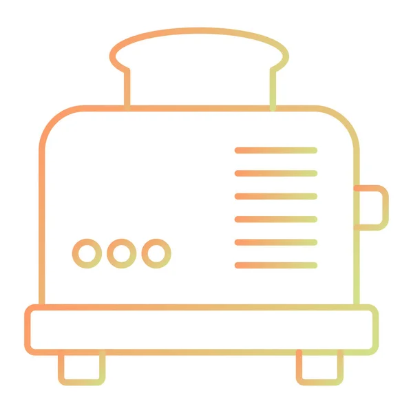 Toaster Icon Simple Illustration Bakery Vector Icons Web Design Isolated — Stockvector