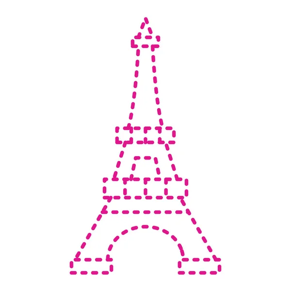 Eiffel Tower Icon Flat Illustration Vector Icons Web — Vettoriale Stock